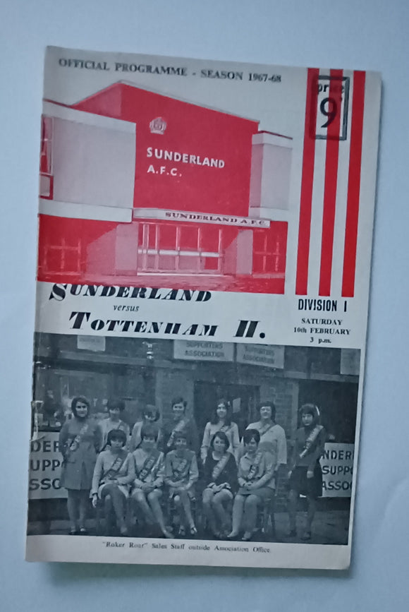 Sunderland v Tottenham 1967/8