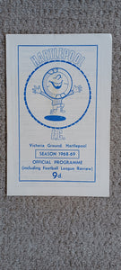 Hartlepool Utd v Walsall 1968/9
