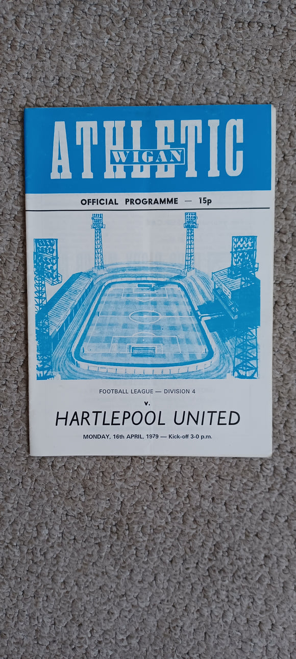 Wigan Athletic v Hartlepool Utd 1978/9