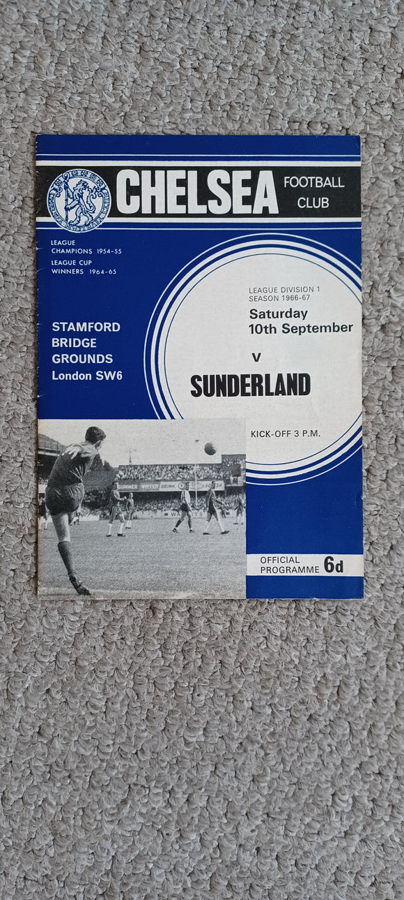 Chelsea v Sunderland 1966/7