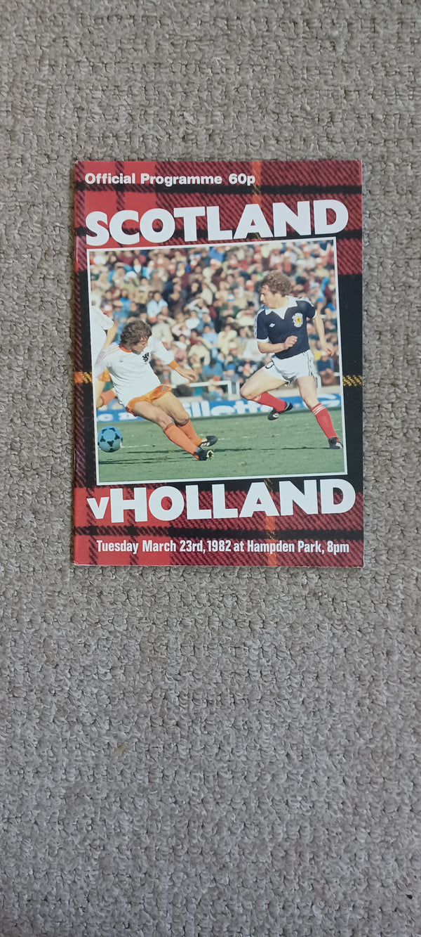 Scotland v Holland 1982