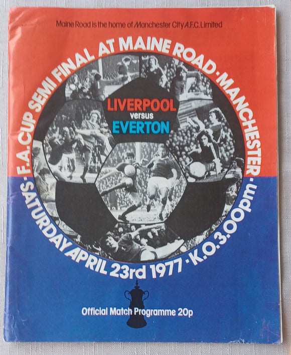 Liverpool v Everton 1977 FA Cup Semi Final with original match report