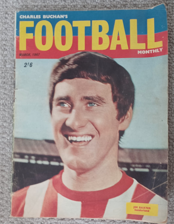 Charles Buchan Football Monthly March 1967 Jim Baxter Cover