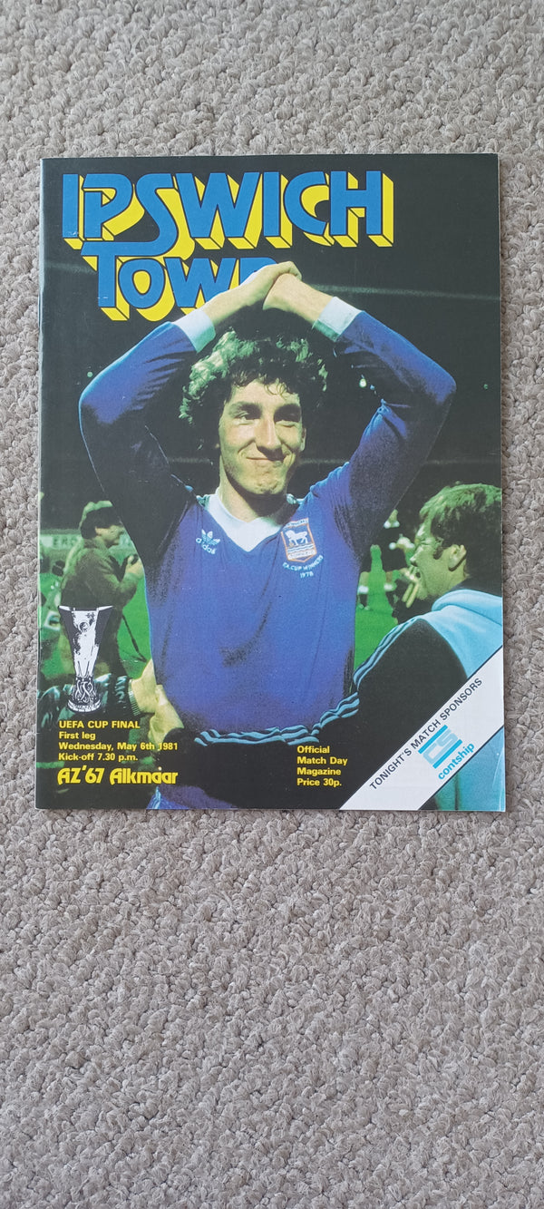 Ipswich Town v AZ 67 Alkmaar 1981 UEFA Cup Final
