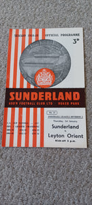 Sunderland v Leyton Orient 1958/9