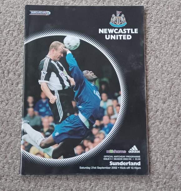 Newcastle Utd v Sunderland 2002/03