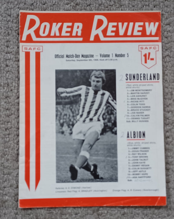 Sunderland v West Bromwich Albion 1969/70