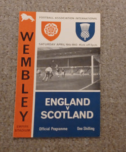 England v Scotland 1965
