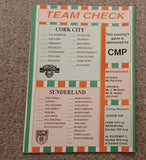 Cork City v Sunderland Pre Season 1991/2