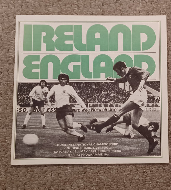 Northern Ireland v England 1973 @Goodison Park