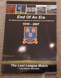 Shrewsbury Town v Grimsby Town 2006/7 End of an Era special edition
