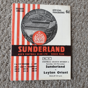 Sunderland v Leyton orient 1963/4