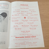Brian Clough Testimonial Programme 1965/6 v Newcastle Utd Select