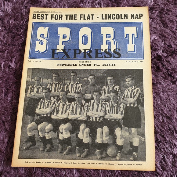 Newcastle Utd Sport Express 1954/5