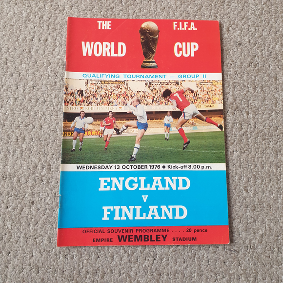England v Finland WCQ 1976