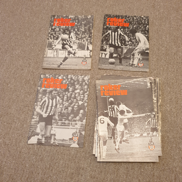 Sunderland Home Programmes 1973/4 Complete
