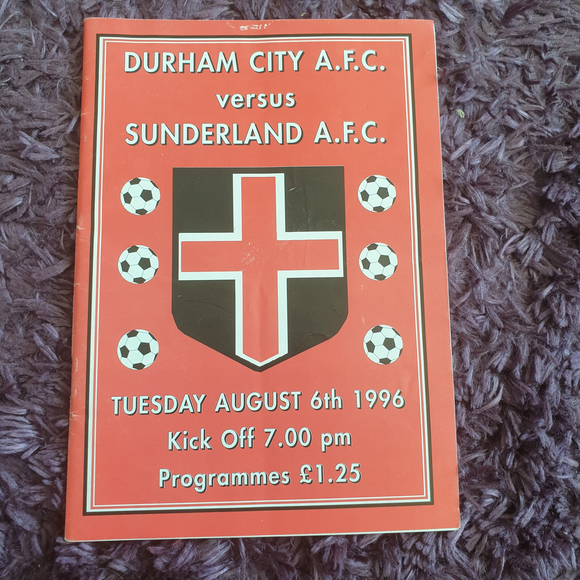 Durham City v Sunderland 1996/7 Pre Season Friendly