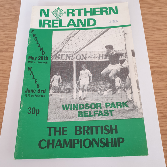 Northern Ireland v England/Wales 1977