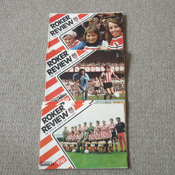 Sunderland Home Programmes 1977/8 Complete