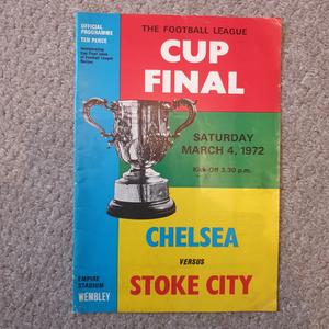 Chelsea v Stoke City 1972 League Cup Final