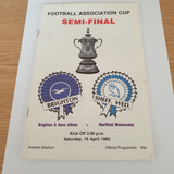 1983 FA Cup Semi Brighton v Sheffield Wednesday