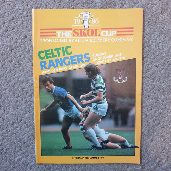 Celtic v Rangers 1986 Skol Cup Final