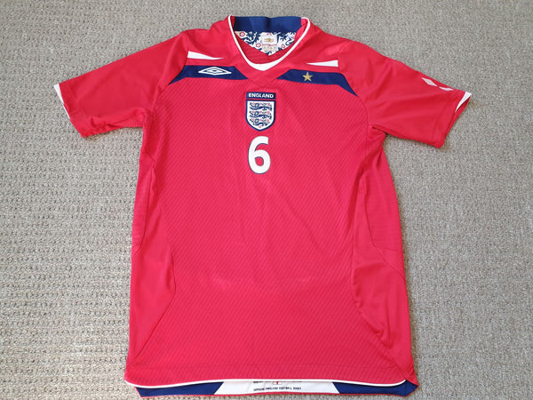 England Away Shirt 2008/10 SIGNED John Terry #6 XLB