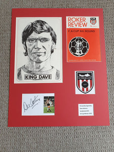 Signed Mounted Display - Dave Watson (Sunderland AFC 1973)