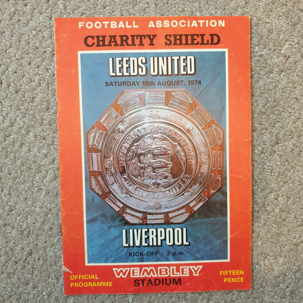 1974 Charity Shield Leeds Utd v Liverpool