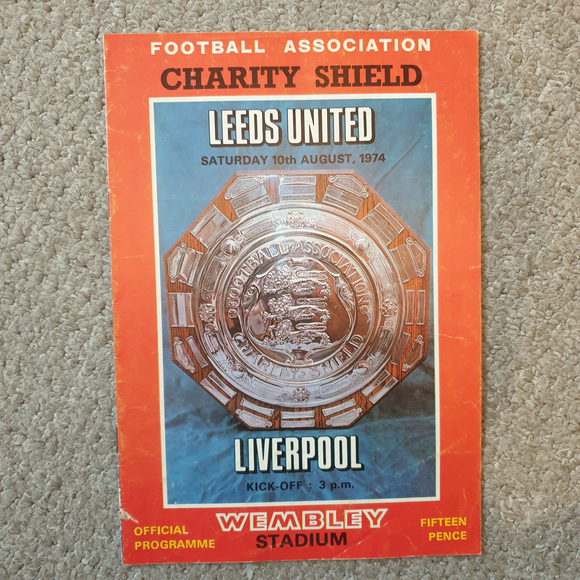 Leeds Utd v Liverpool 1974 Charity Shield