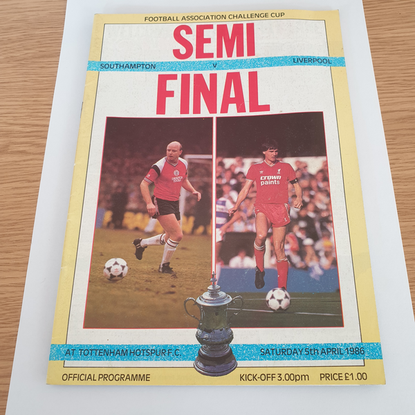 Liverpool v Southampton 1986 FA Cup Semi final