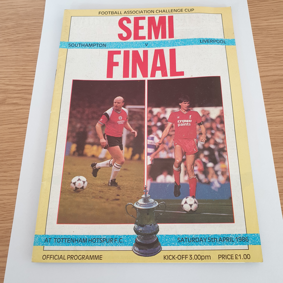 1986 FA Cup Semi Final Liverpool v Southampton