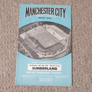 Manchester City v Sunderland 1963/4