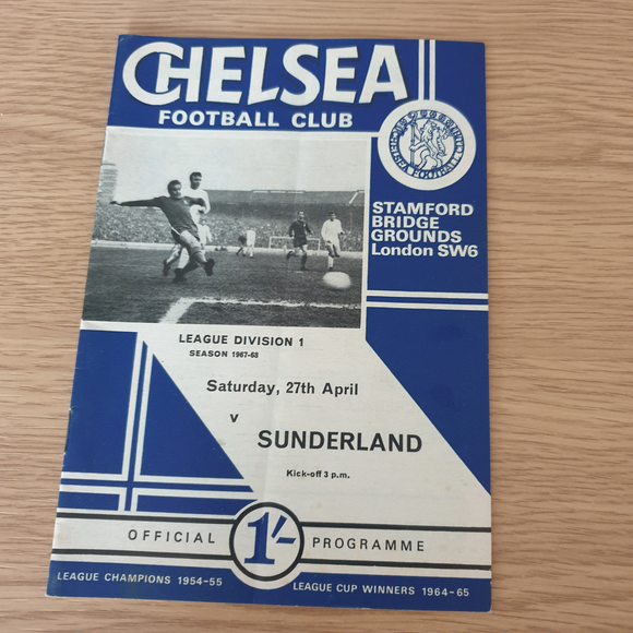 Chelsea v Sunderland 1967/8