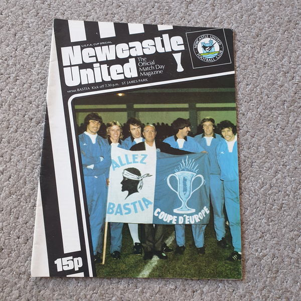 Newcastle Utd v Bastia UEFA Cup 1977/8