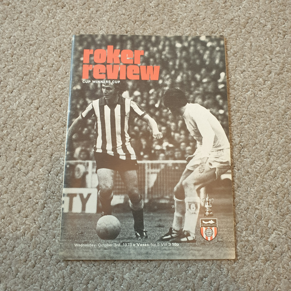 Sunderland v Vasas Budapest ECWC 1973/4