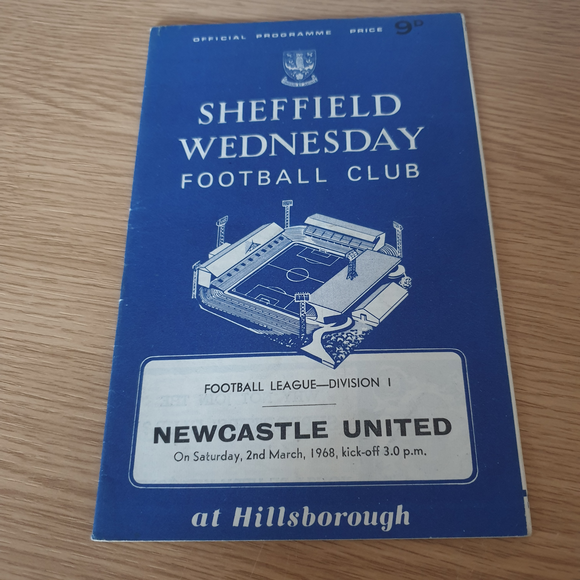 Sheffield Wednesday v Newcastle utd 1967/8