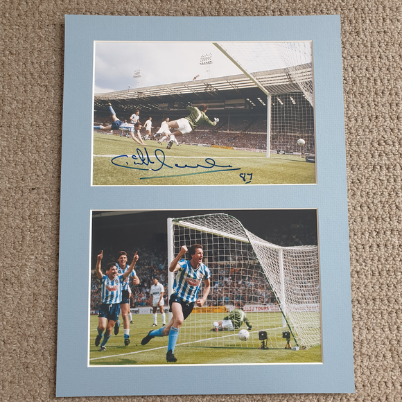 Signed & Mounted Keith Houchen Coventry City FA Cup Final 1987