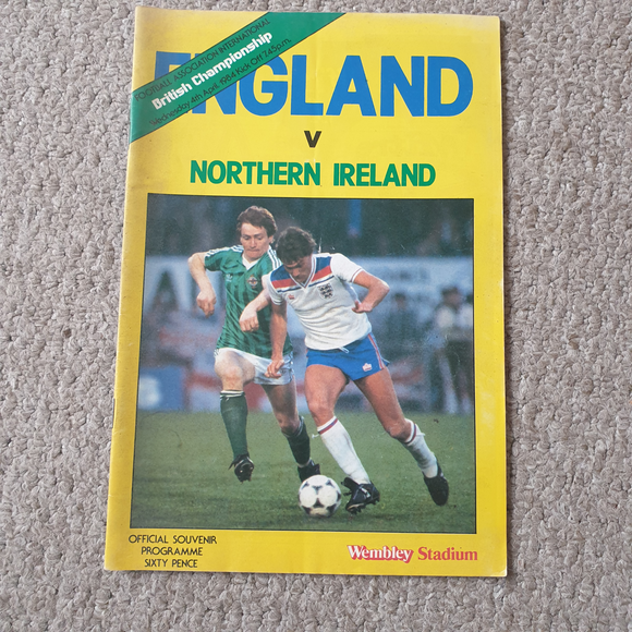 England v Northern Ireland 1984